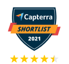 Logo for Capterra Shortlist for 2021
