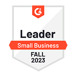 Badge for Leader Small Business for Fall 2023